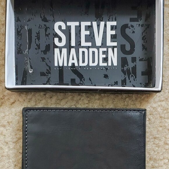 Steve Madden 100% Leather Men's Wallet - NEW! - Picture 4 of 4
